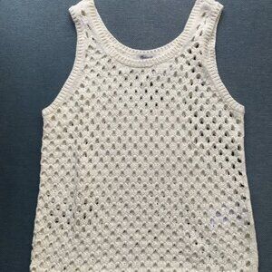 Madewell Open Stitch Sweater Tank, Size S